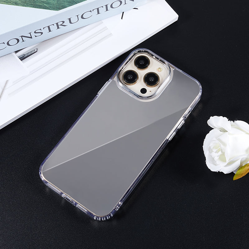For iPhone 14 Pro Max TPU+Acrylic Phone Case Electroplating Mirror Design Shockproof Phone Cover For iPhone 14 Pro Max TPU+Acrylic Phone Case Electroplating Mirror Design Shockproof Phone Cover